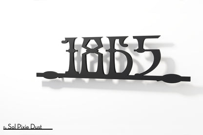 Underline House Numbers - LED Sign ( Font Options )