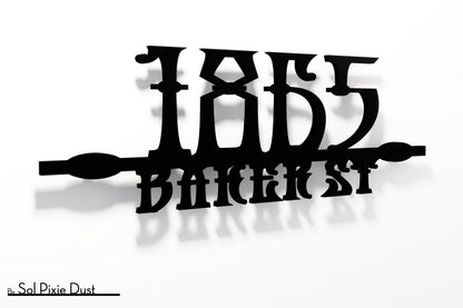 Underline House Numbers - LED Sign ( Font Options )