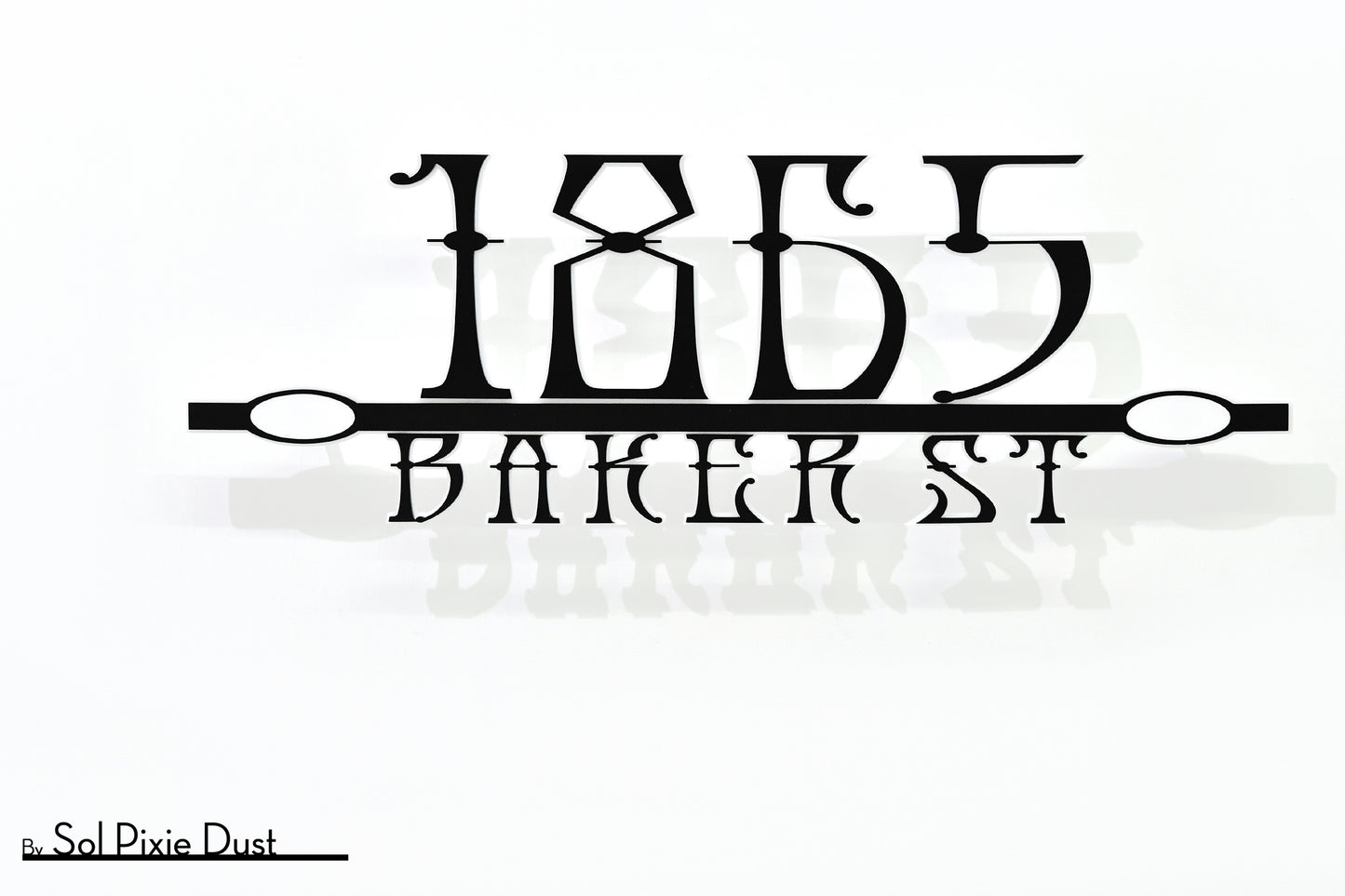 Underline House Numbers - LED Sign ( Font Options )