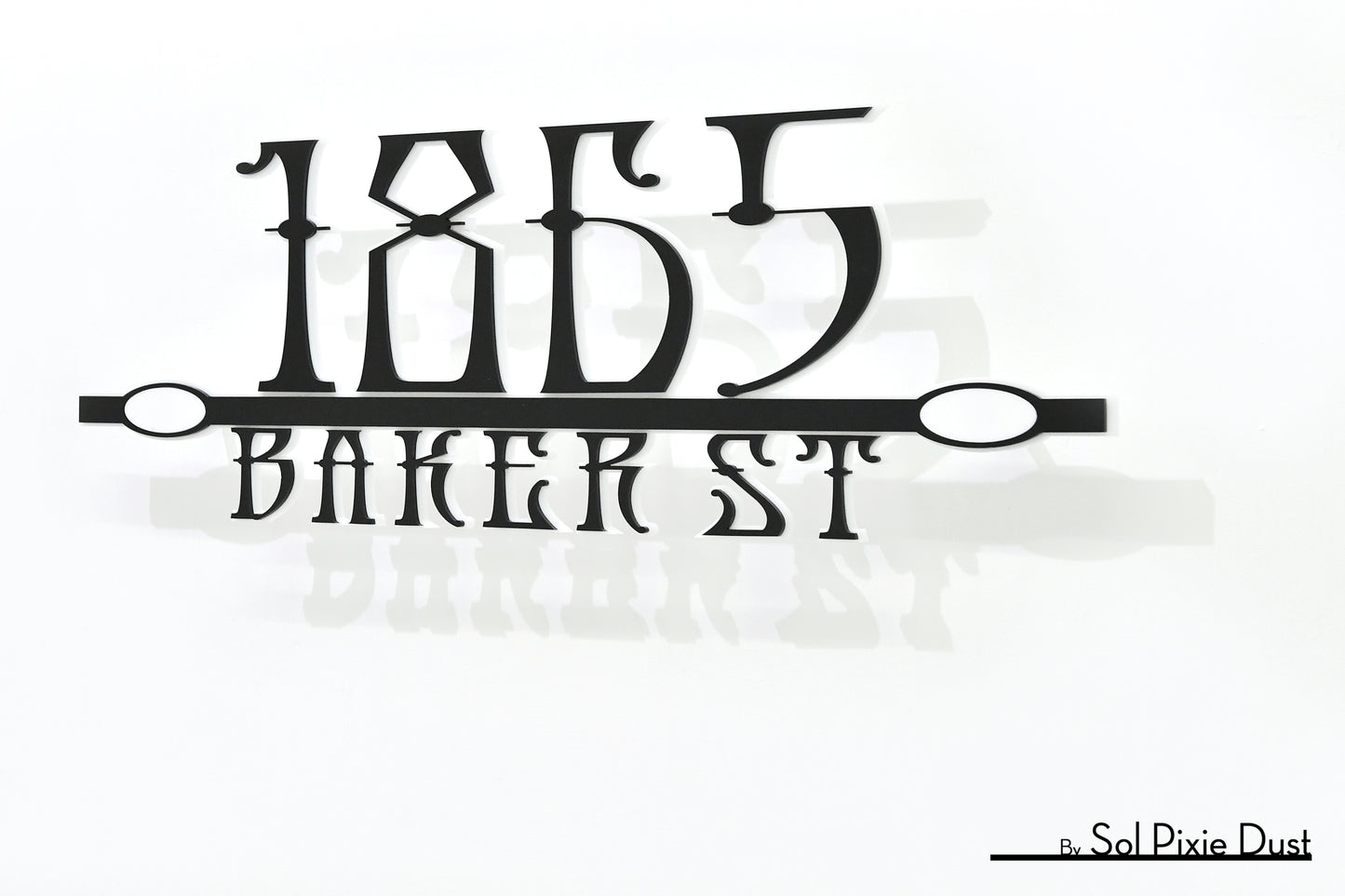 Underline House Numbers - LED Sign ( Font Options )