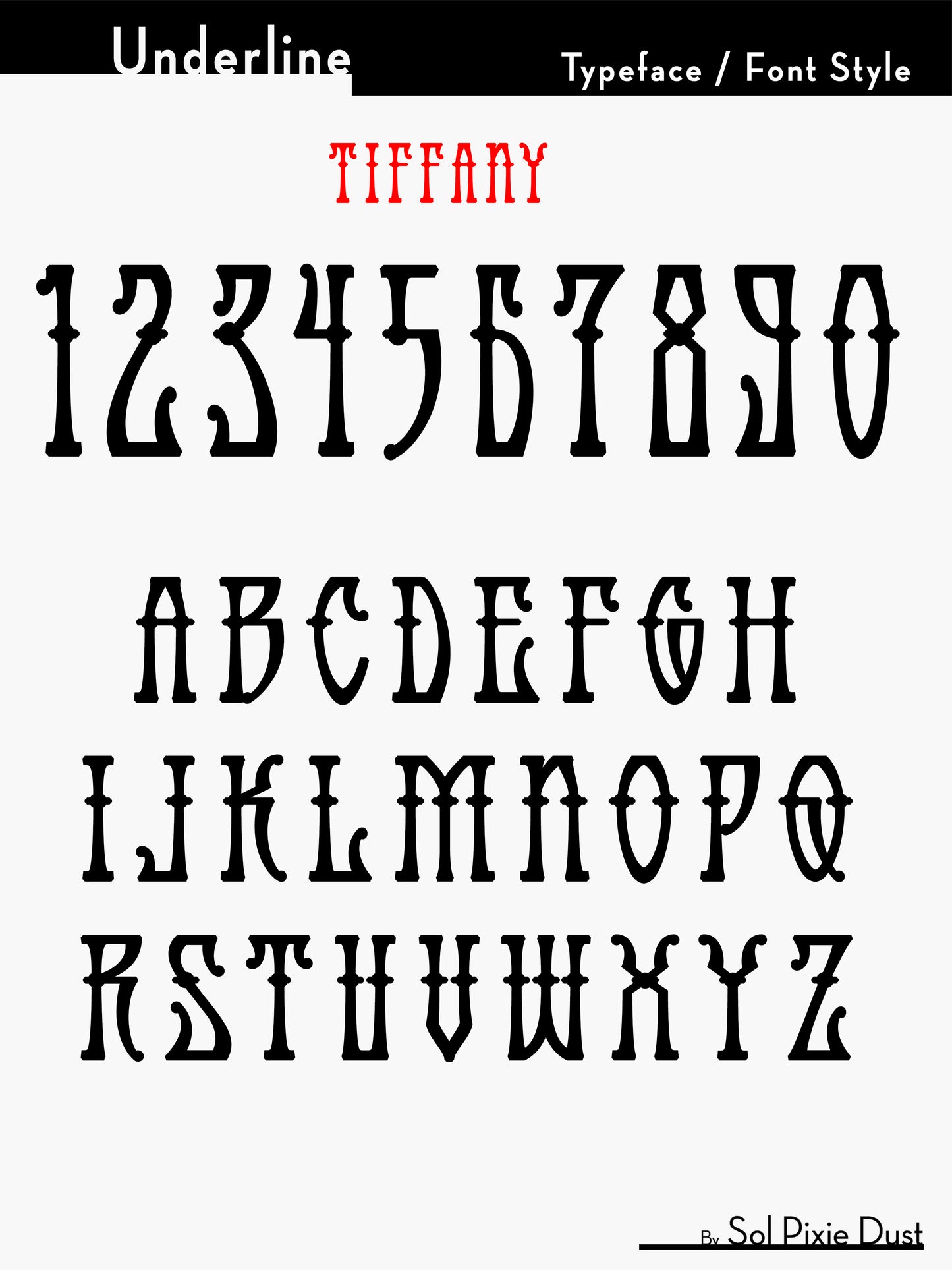 Underline House Numbers - LED Sign ( Font Options )