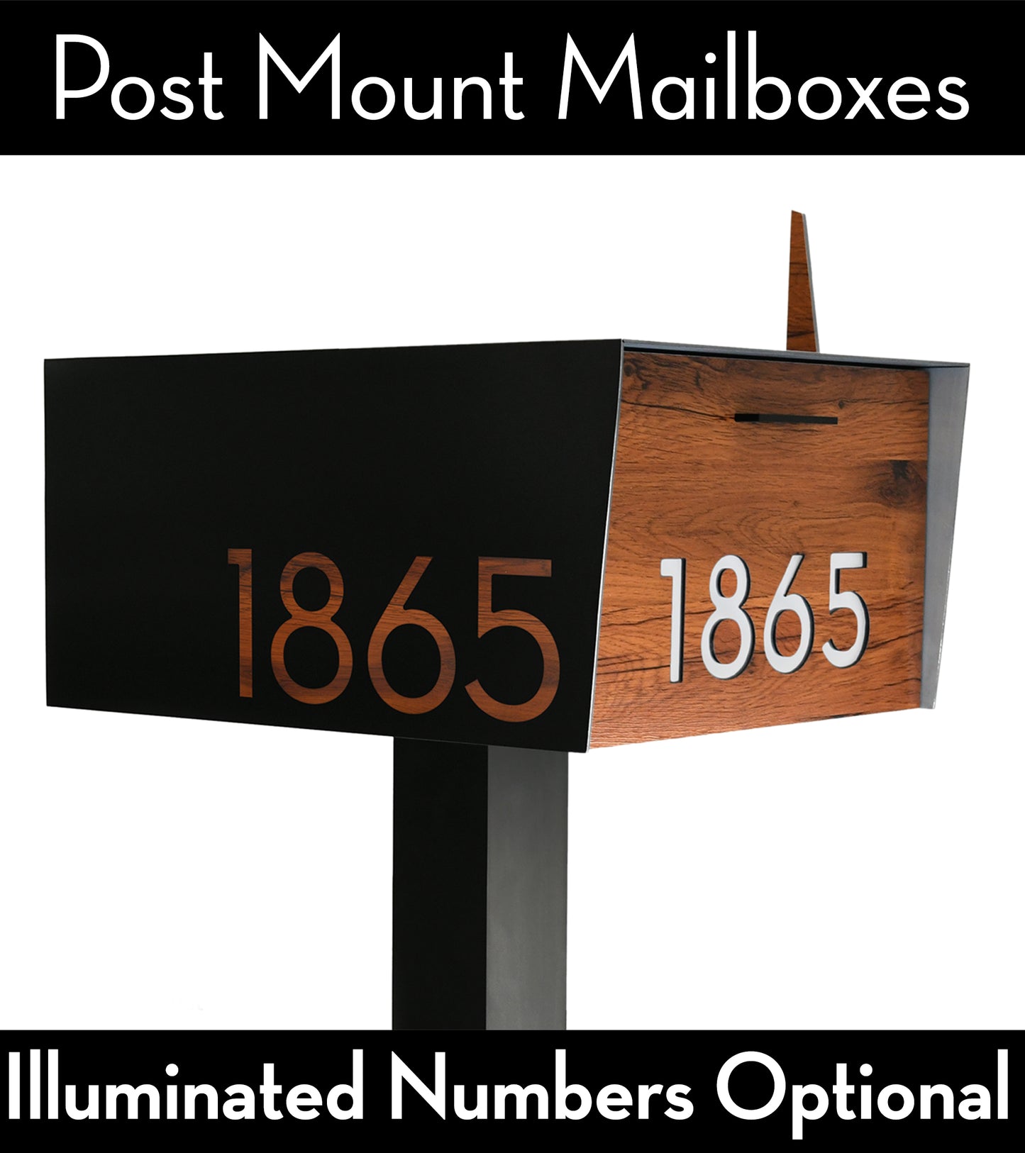 Modern Post Mounted Mailbox  - Contemporary Post Mounted Mailbox Type 4XL