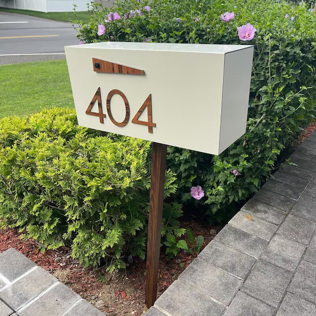Modern Post Mounted Mailbox  - Contemporary Post Mounted Mailbox Type 4