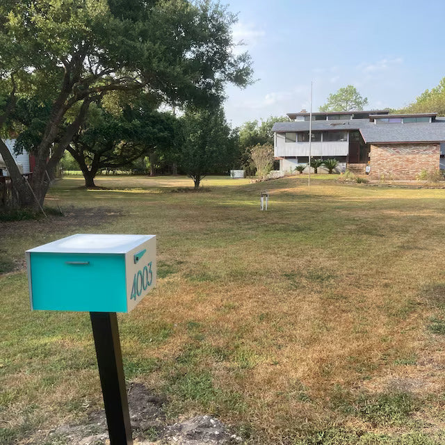 Modern Post Mounted Mailbox  - Contemporary Post Mounted Mailbox Type 4XL