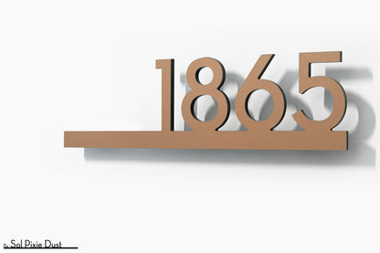 Underline House Numbers - LED Signs with Name / Address