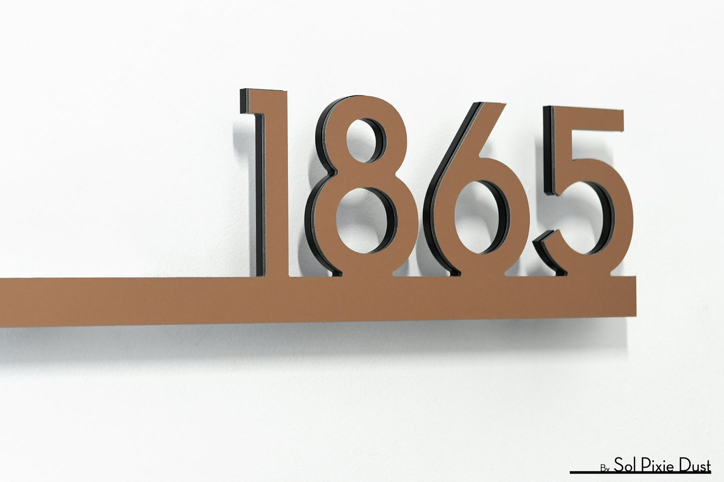 Underline House Numbers - LED Signs with Name / Address