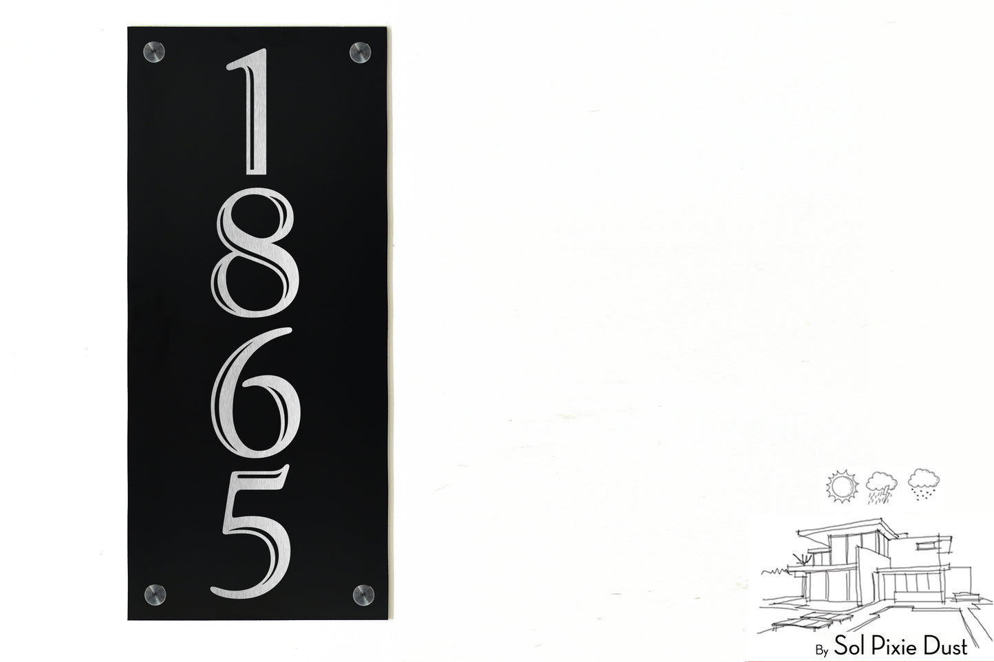 Aluminum (ACP) Engraved Address Plaque