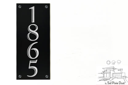 Aluminum (ACP) Engraved Address Plaque