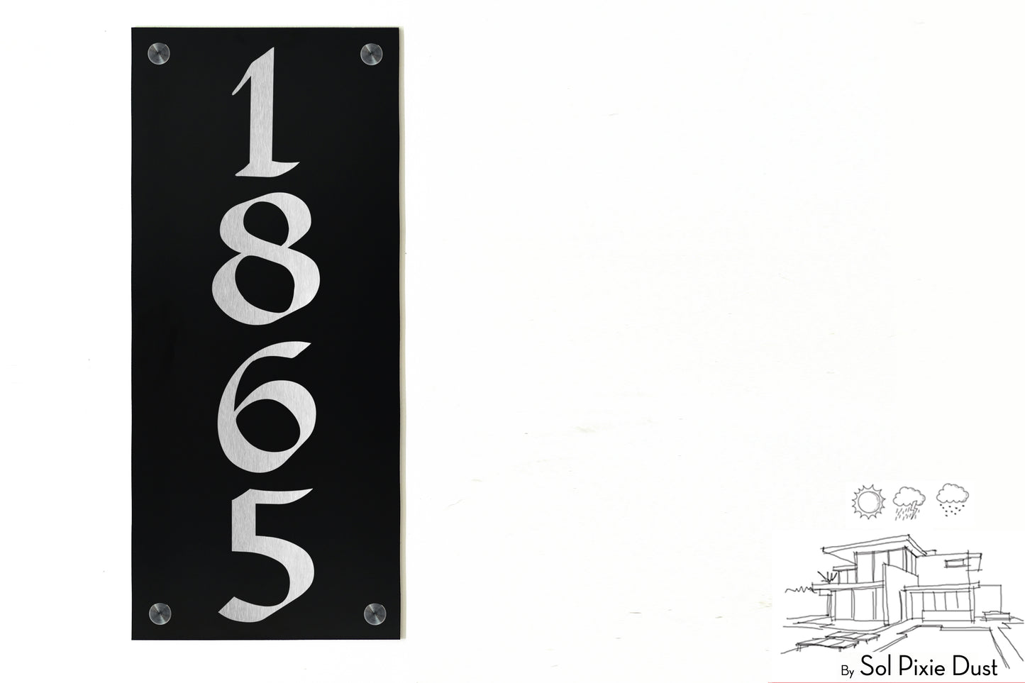 Aluminum (ACP) Engraved Address Plaque