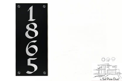 Aluminum (ACP) Engraved Address Plaque