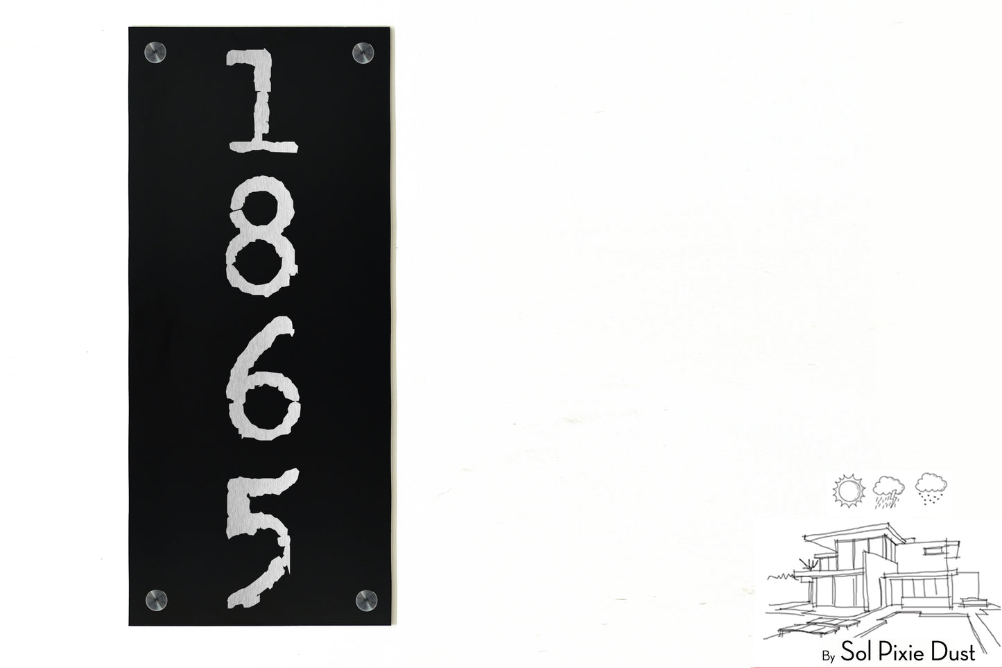 Aluminum (ACP) Engraved Address Plaque