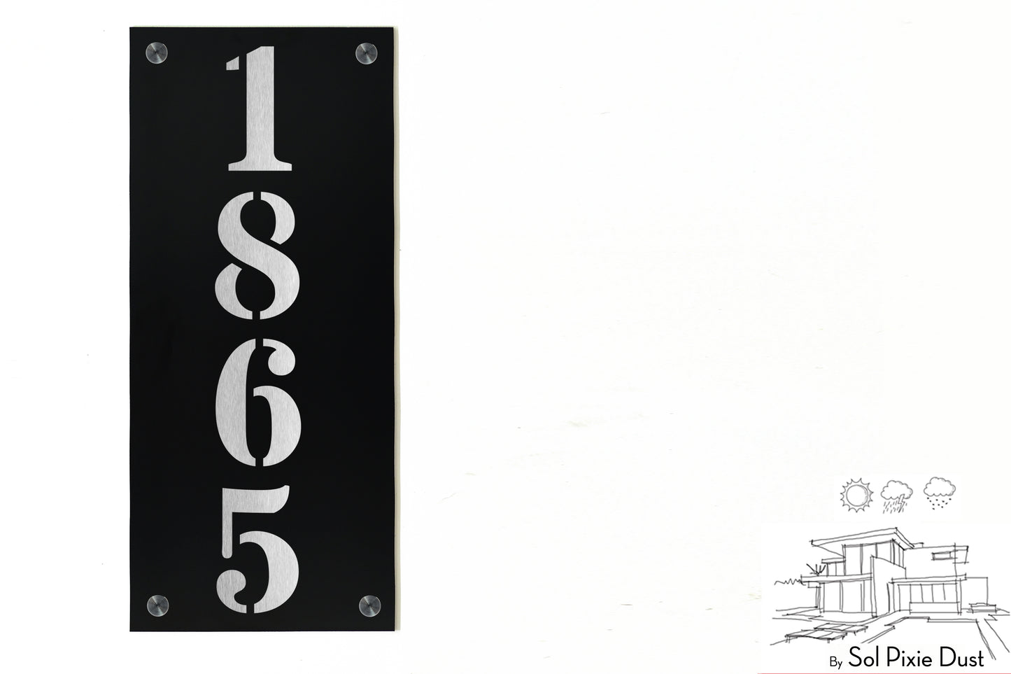 Aluminum (ACP) Engraved Address Plaque