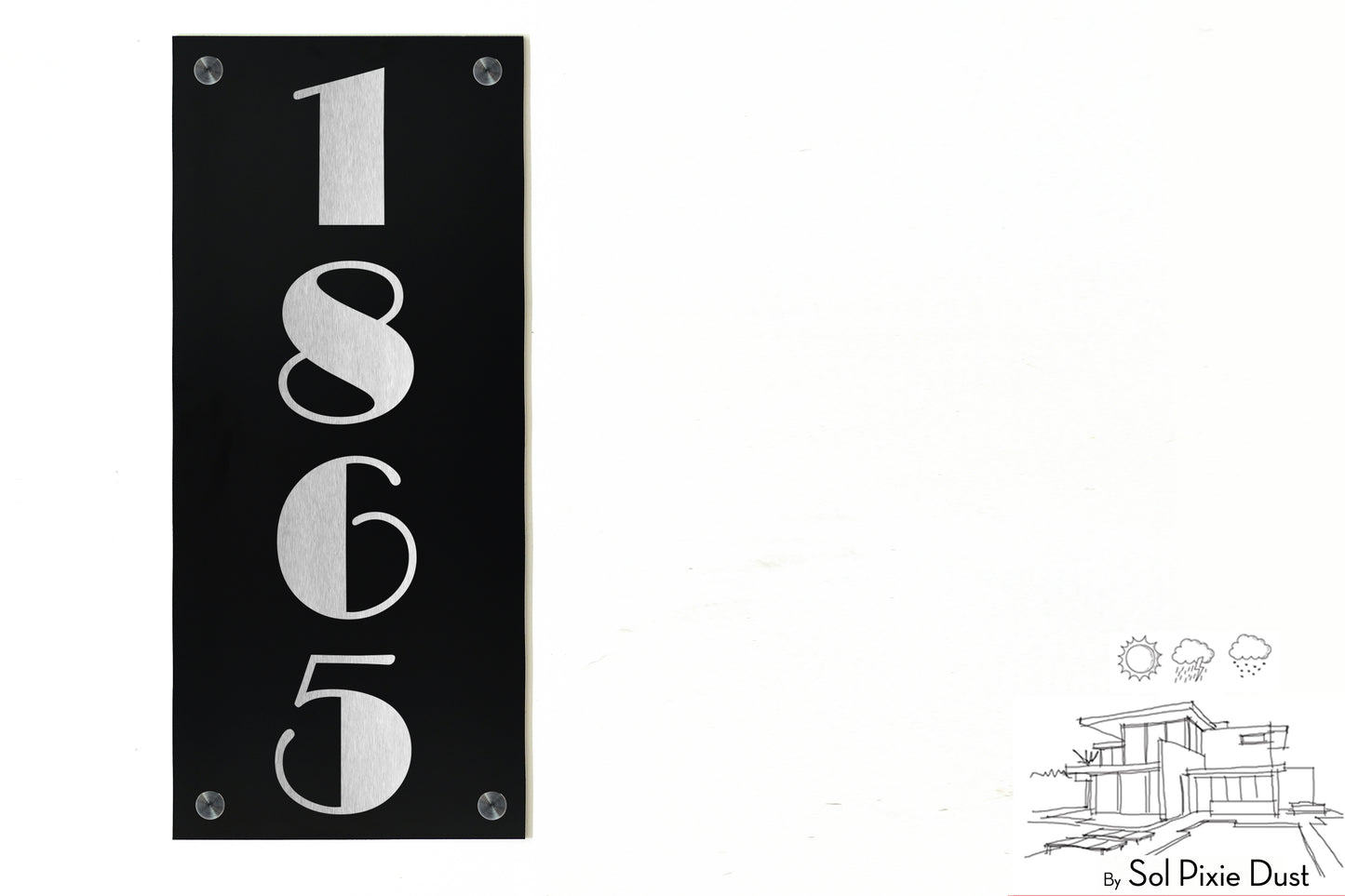 Aluminum (ACP) Engraved Address Plaque