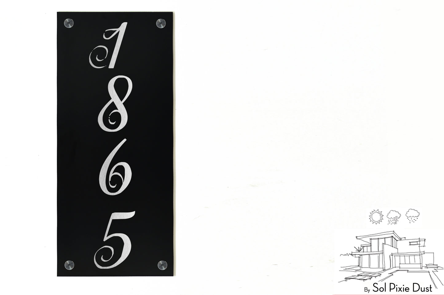 Aluminum (ACP) Engraved Address Plaque