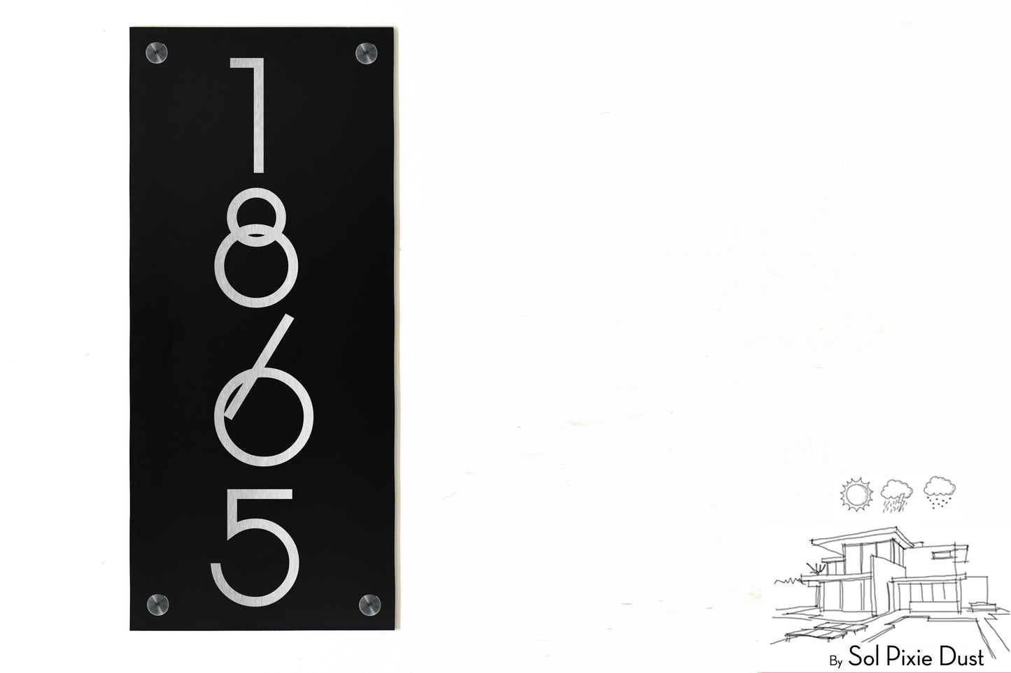 Aluminum (ACP) Engraved Address Plaque