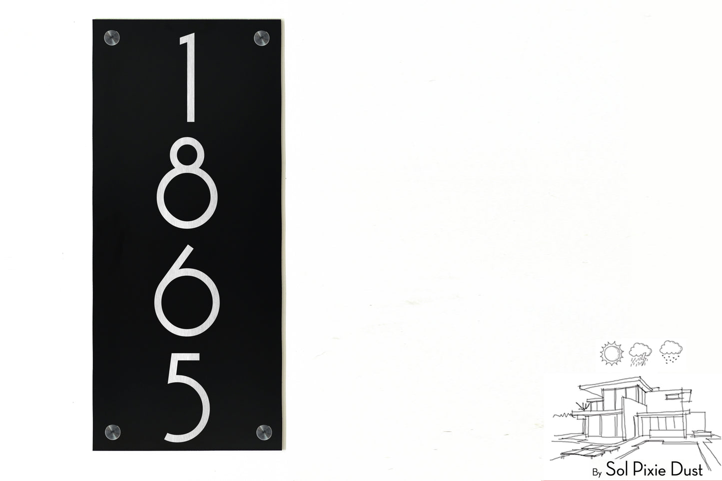 Aluminum (ACP) Engraved Address Plaque