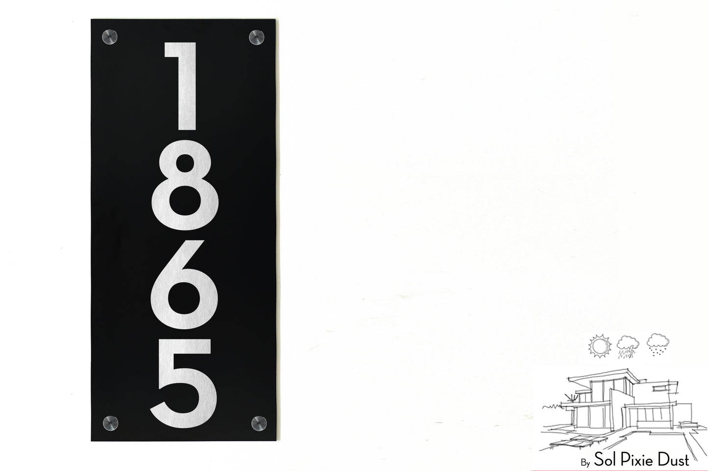 Aluminum (ACP) Engraved Address Plaque
