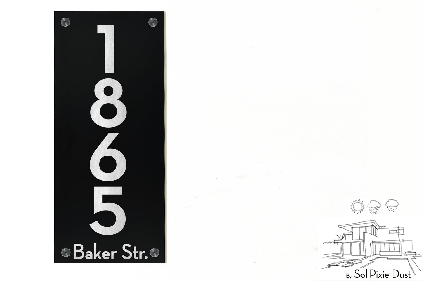 Aluminum (ACP) Engraved Address Plaque