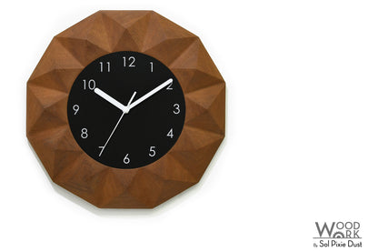 3D Vergina Sun Wooden Wall Clock