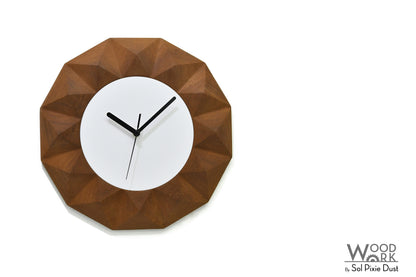 3D Vergina Sun Wooden Wall Clock