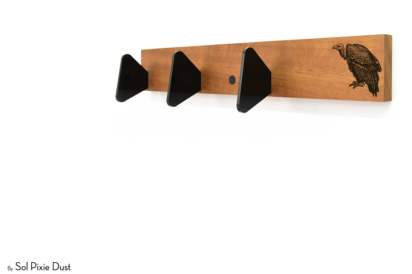 Wall Pegs and Racks - Wooden Hook Rack