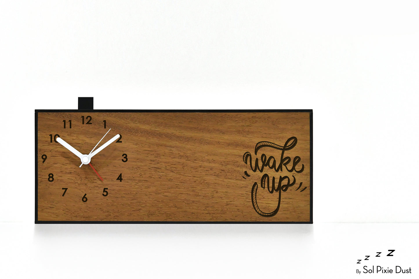 Alarm Clocks - Laser Engraved No Ticking - Table Desk Clock