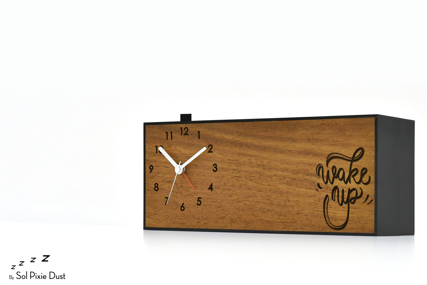 Alarm Clocks - Laser Engraved No Ticking - Table Desk Clock