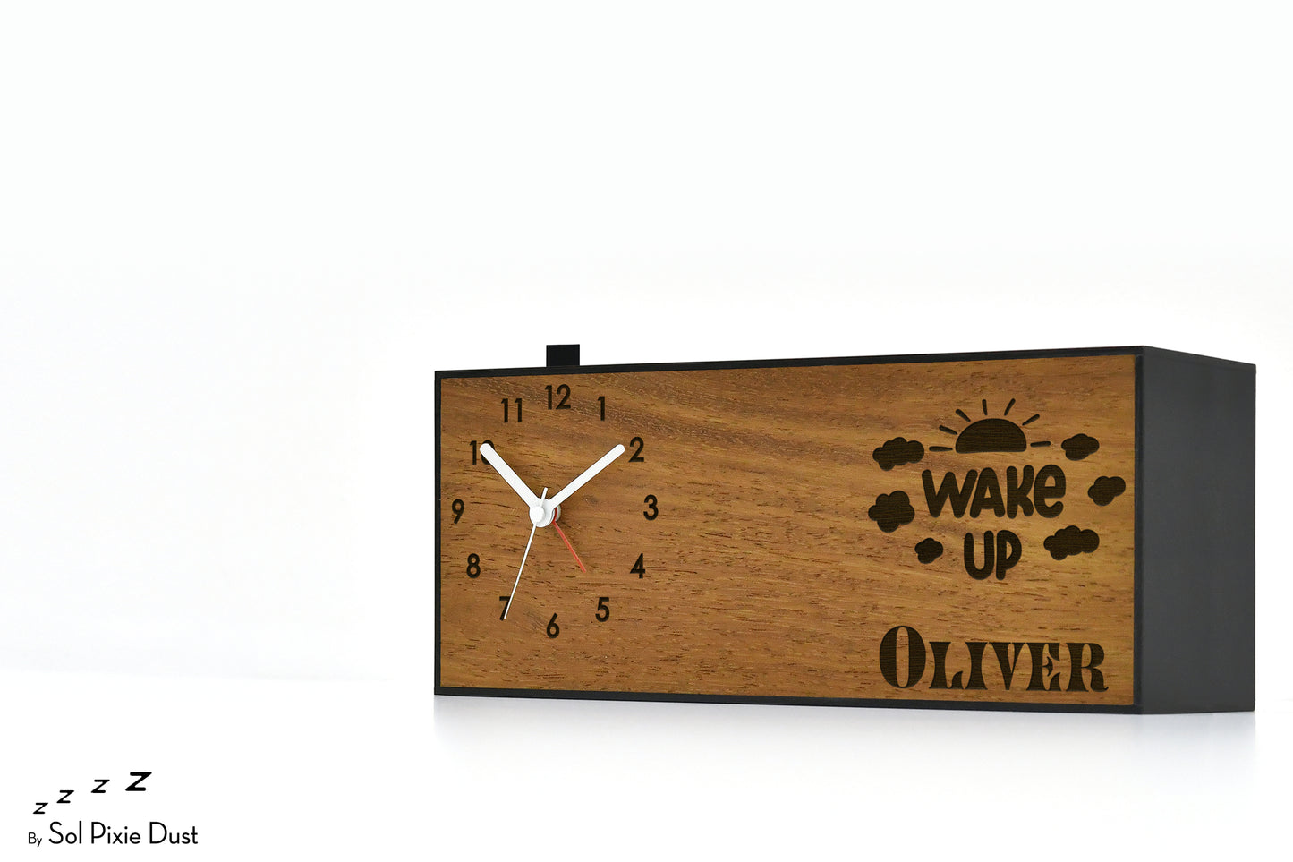 Alarm Clocks - Laser Engraved No Ticking - Table Desk Clock
