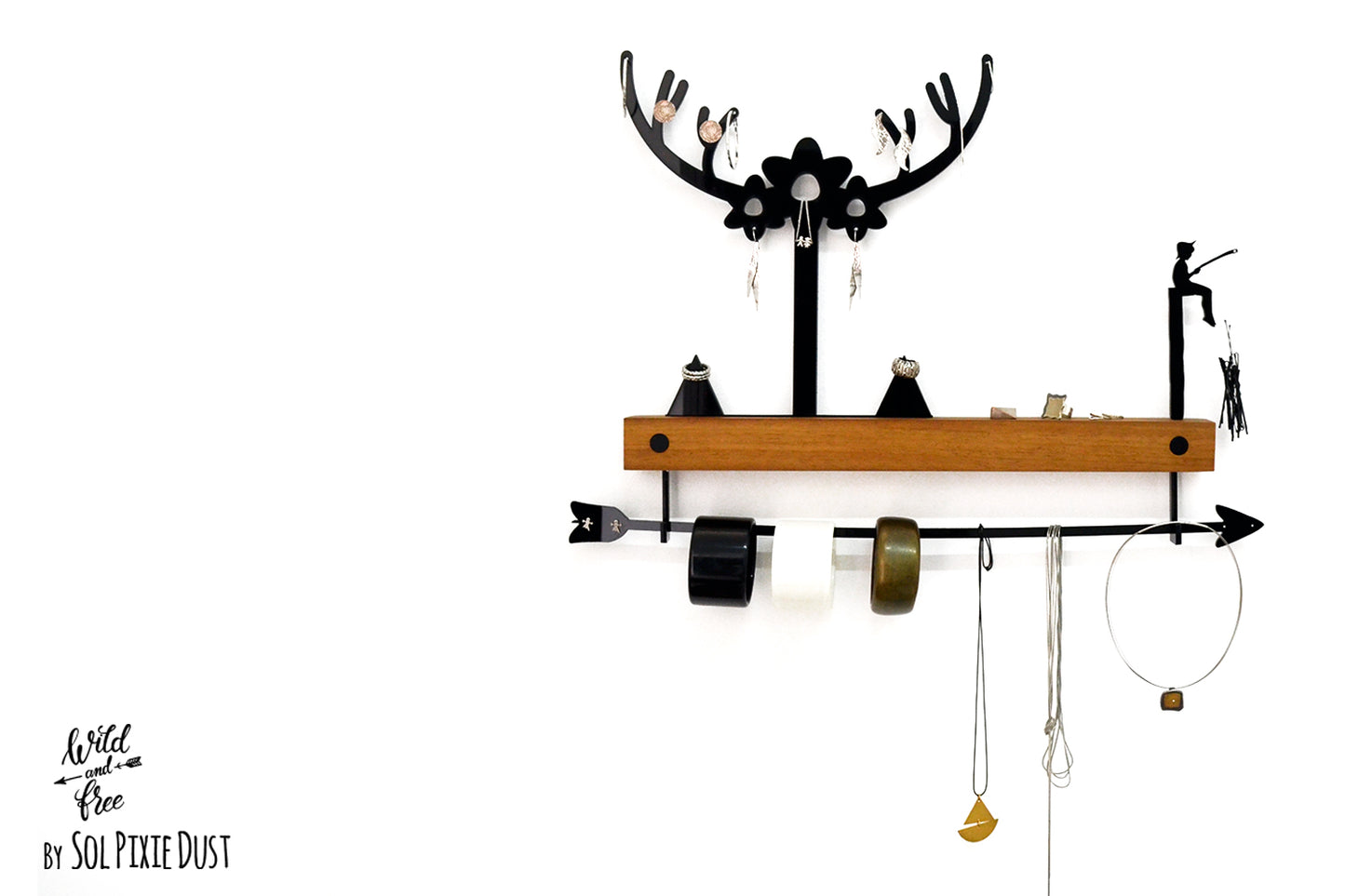 Bohemian Jewelry Display - Wall Hanging