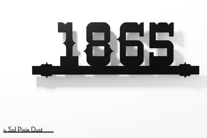 Underline House Numbers - LED Sign ( Font Options )