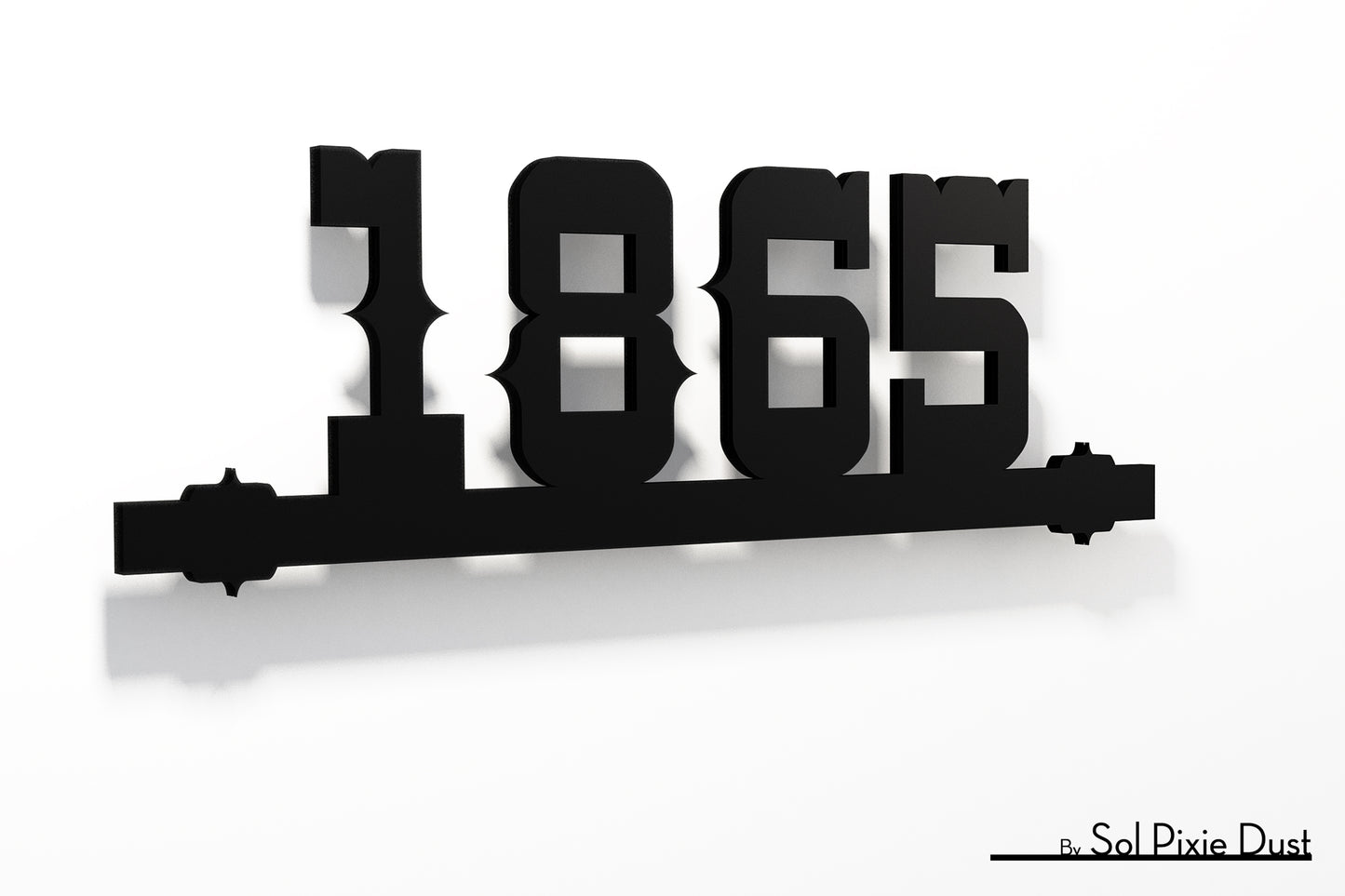 Underline House Numbers - LED Sign ( Font Options )