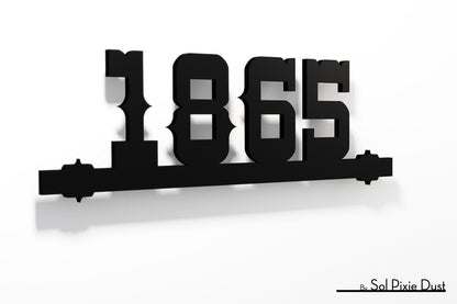 Underline House Numbers - LED Sign ( Font Options )