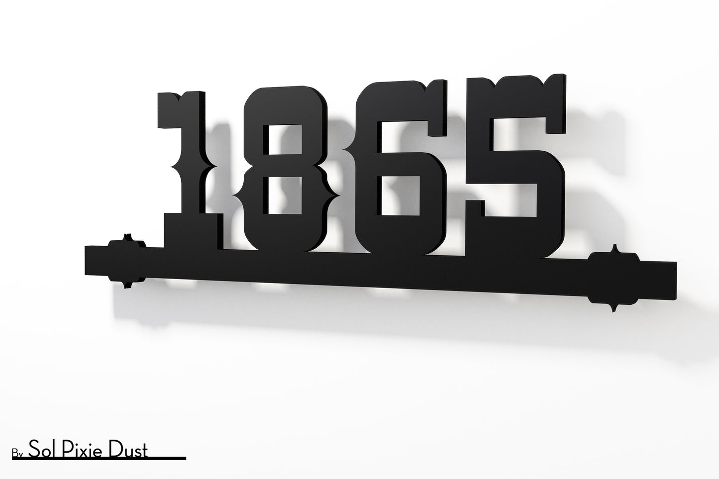 Underline House Numbers - LED Sign ( Font Options )