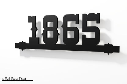 Underline House Numbers - LED Sign ( Font Options )
