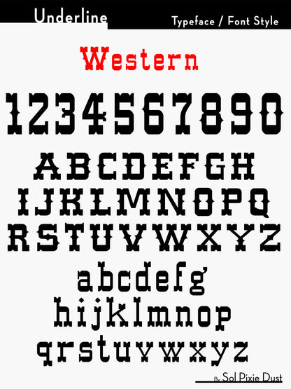 Underline House Numbers - LED Sign ( Font Options )