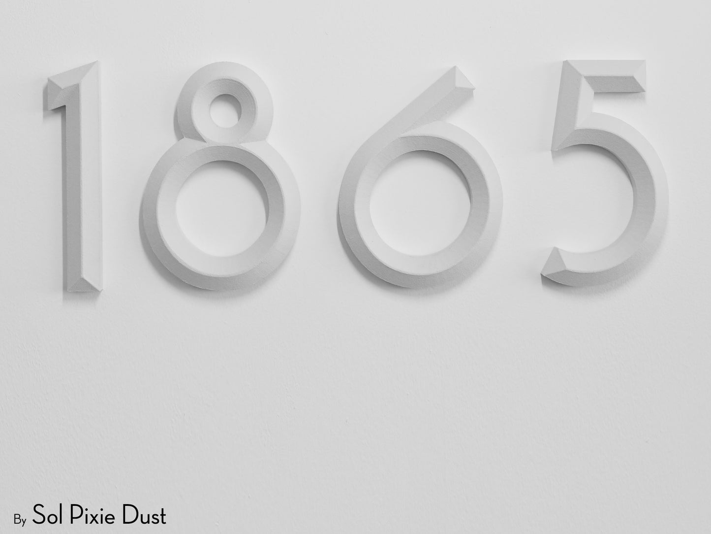 Minimal 3D House Numbers – Modern House Numbers