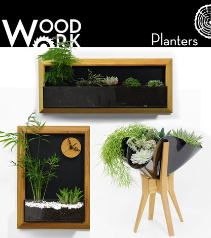 The "Living Frame" - Iroko Wood Planter