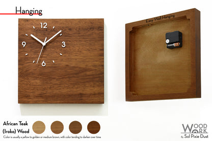 Skylines Cities Wooden Square Clocks