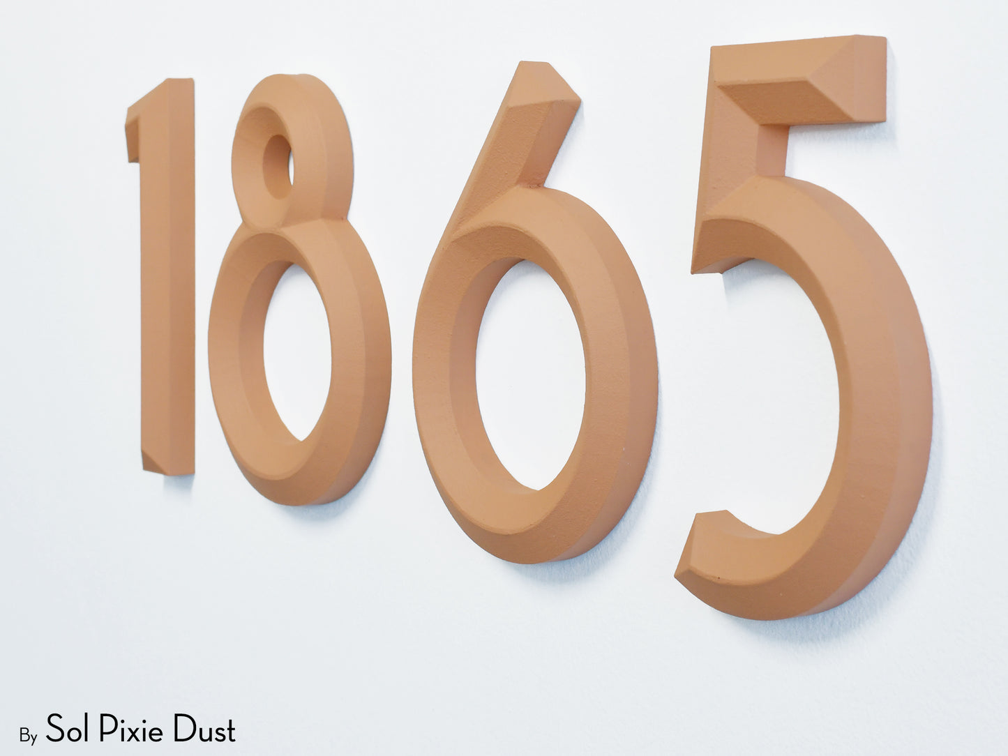 Minimal 3D House Numbers – Modern House Numbers