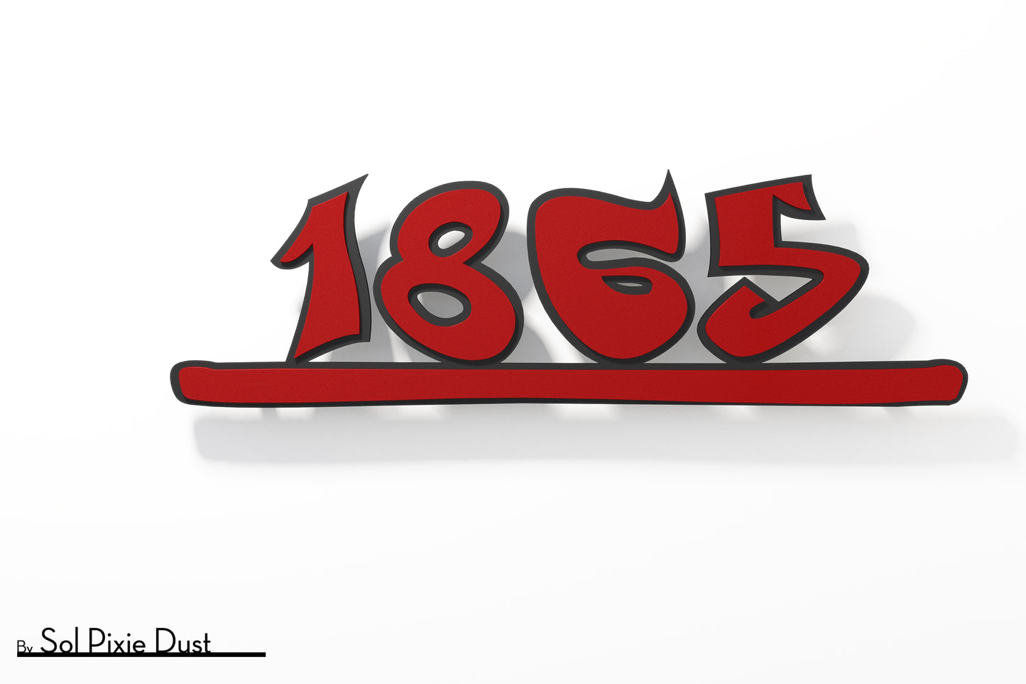 Underline House Numbers - LED Sign ( Font Options )