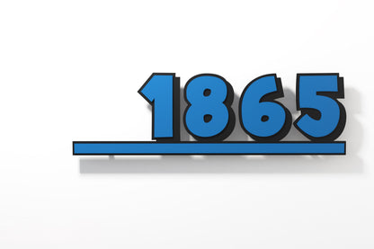 Underline House Numbers - LED Sign ( Font Options )