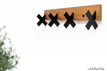 Wall Pegs and Racks - Wooden Hook Rack