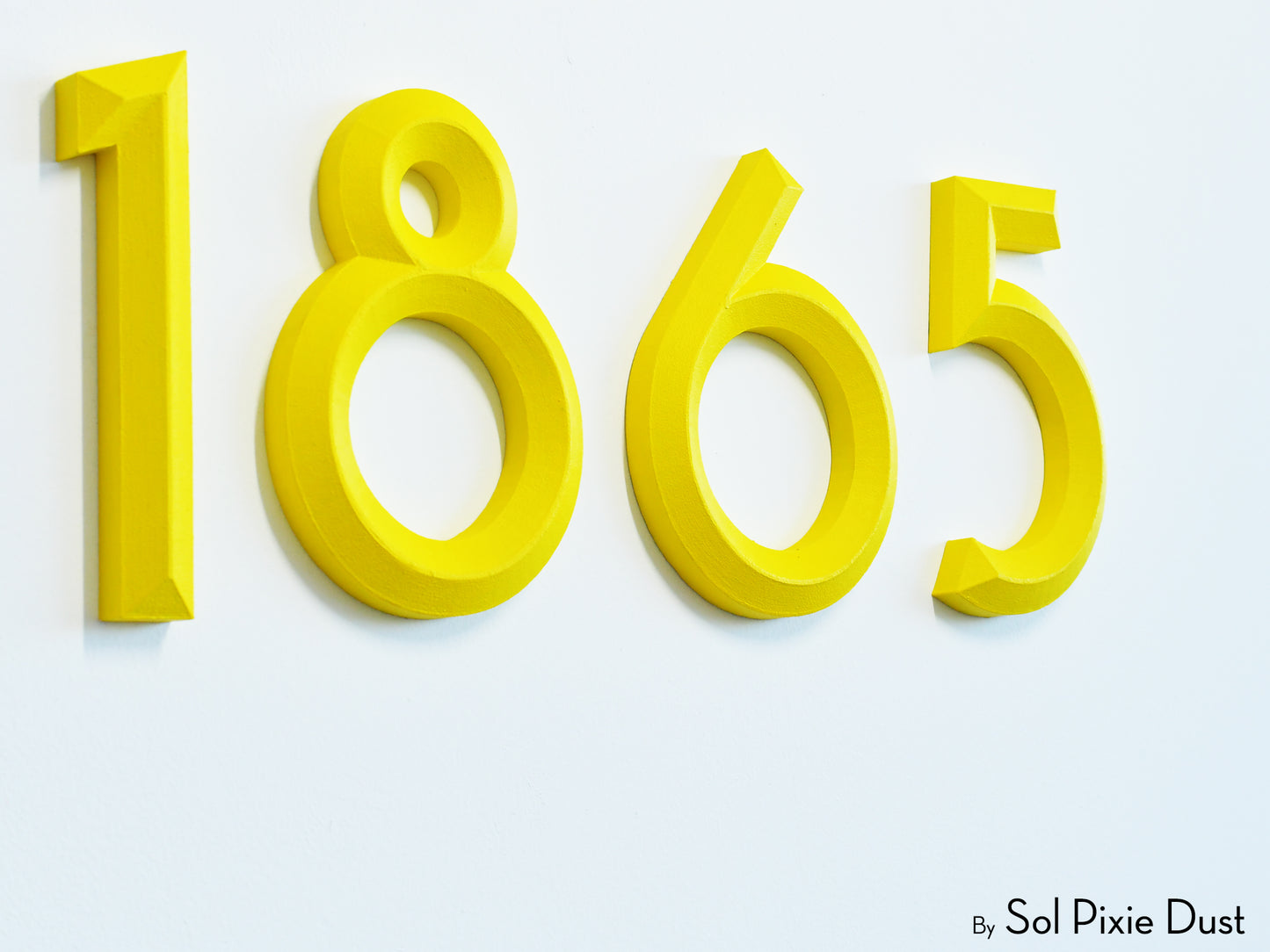 Minimal 3D House Numbers – Modern House Numbers