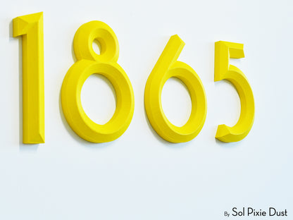 Minimal 3D House Numbers – Modern House Numbers