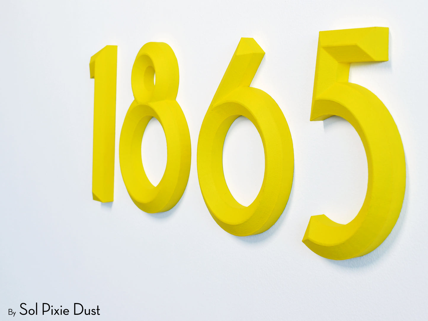 Minimal 3D House Numbers – Modern House Numbers
