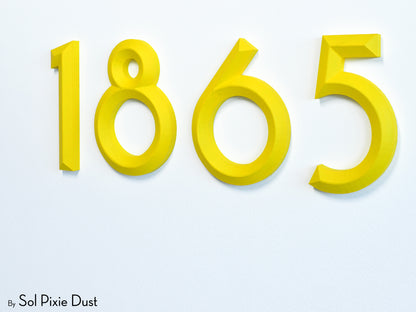 Minimal 3D House Numbers – Modern House Numbers