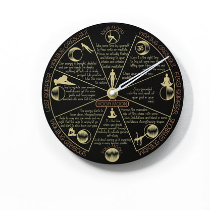Moon Phase Wall Clock - Lunar Cycle