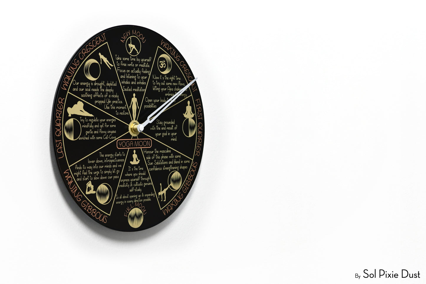 Moon Phase Wall Clock - Lunar Cycle