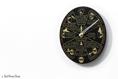 Moon Phase Wall Clock - Lunar Cycle