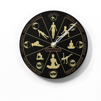 Moon Phase Wall Clock - Lunar Cycle